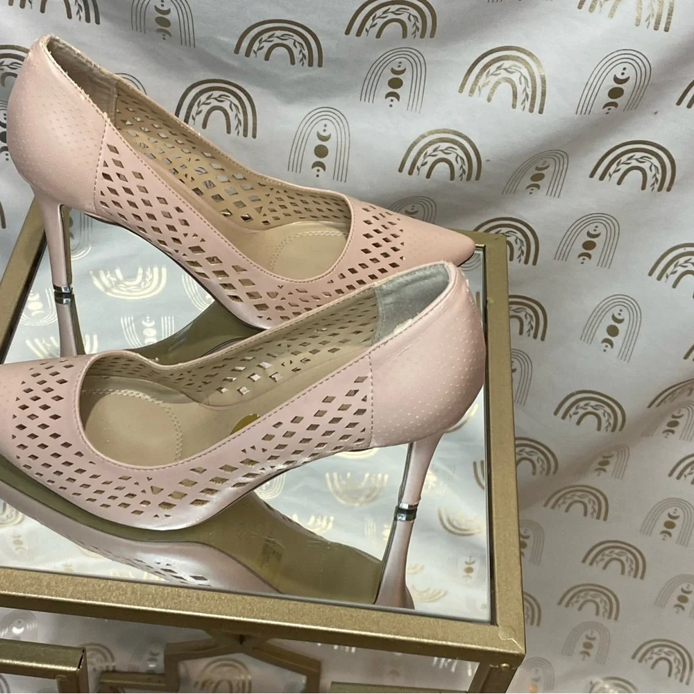 Unisa Blush Pink Perforated Heels